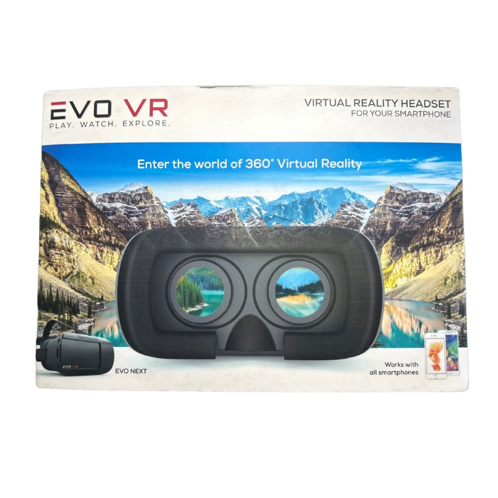 EVO Next Virtual Reality Headset For Smartphones Online Gaming Movies for Kids